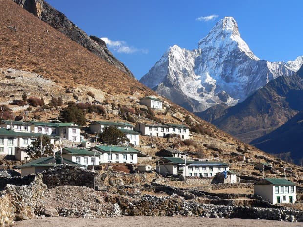 Ama Dablam from the Syangboche ridge above Namche